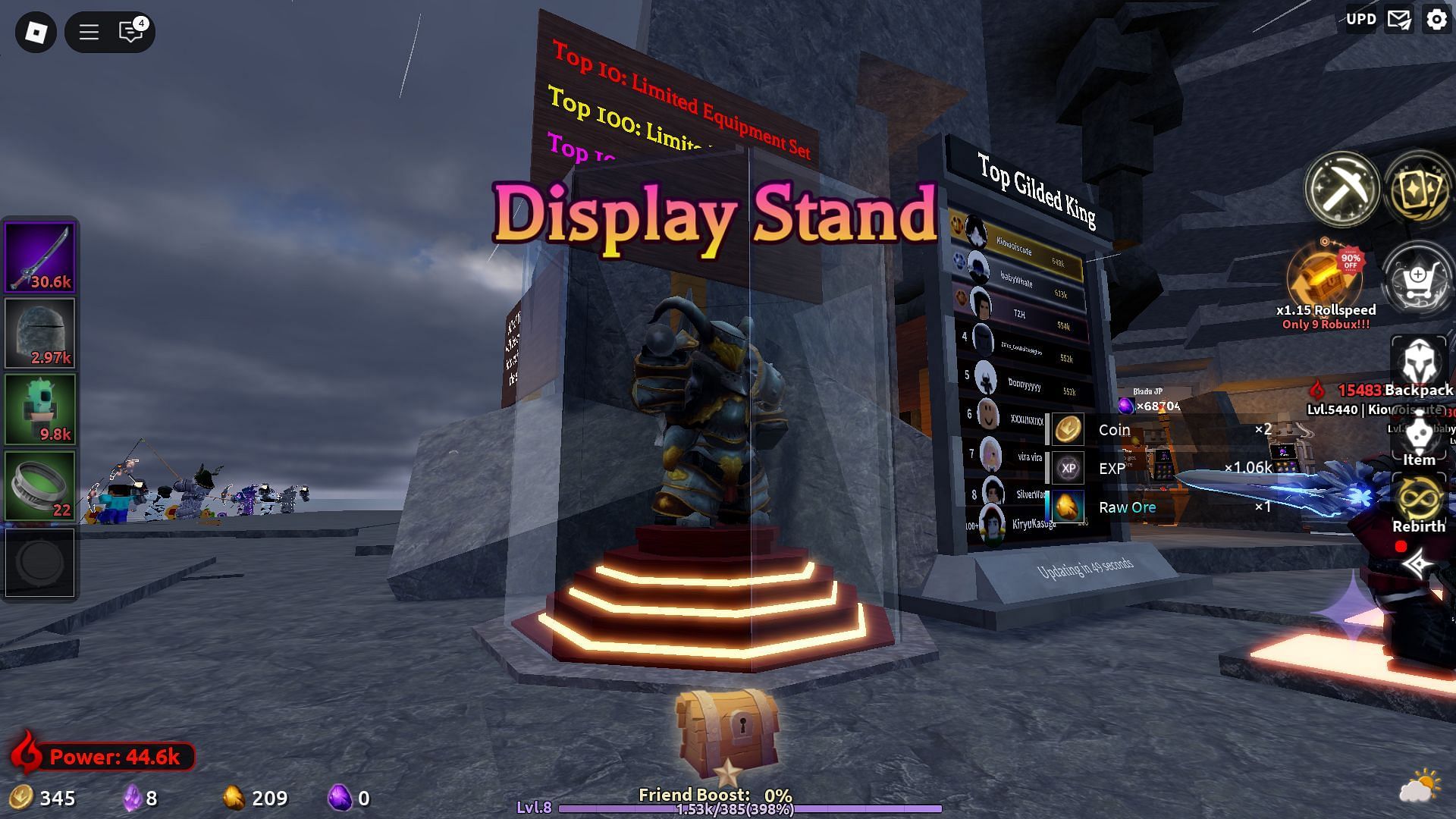 The Leaderboard reward (Image via Roblox)